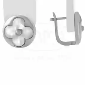 Сережки з білим клевером