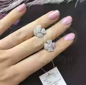 Сережки срібні "Клевер"