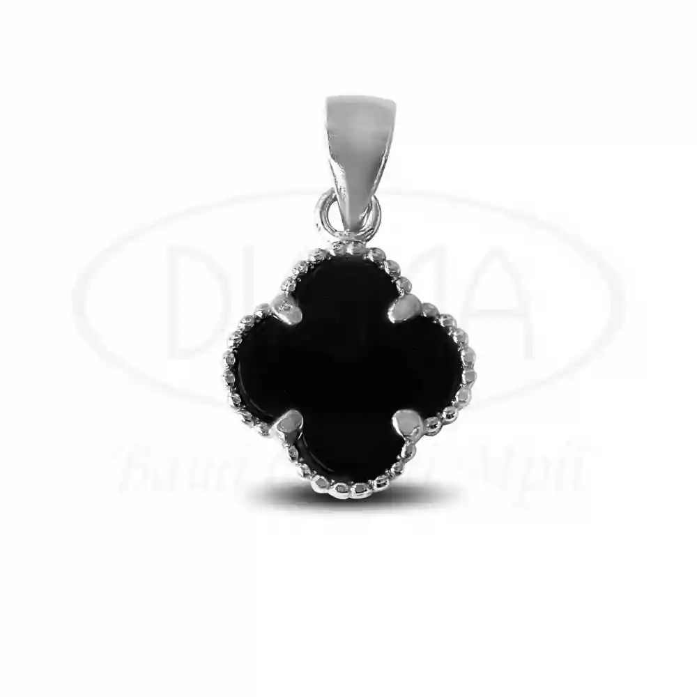 Срібна підвіска "Клевер" фото 1