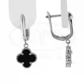 Сережки срібні "Клевер"