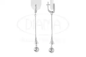 Сережки срібні з кульками