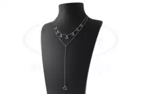 Срібне кольє з Серцями