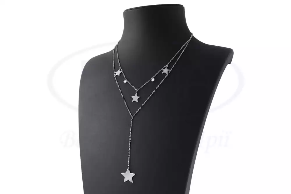 Срібне кольє з Зірками фото 1