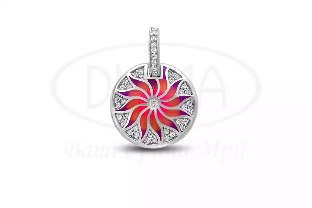 Підвіска срібна з Емаллю фото 1