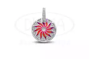 Підвіска срібна з Емаллю