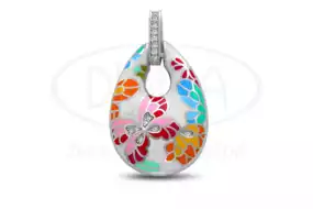 Підвіска срібна з Емаллю