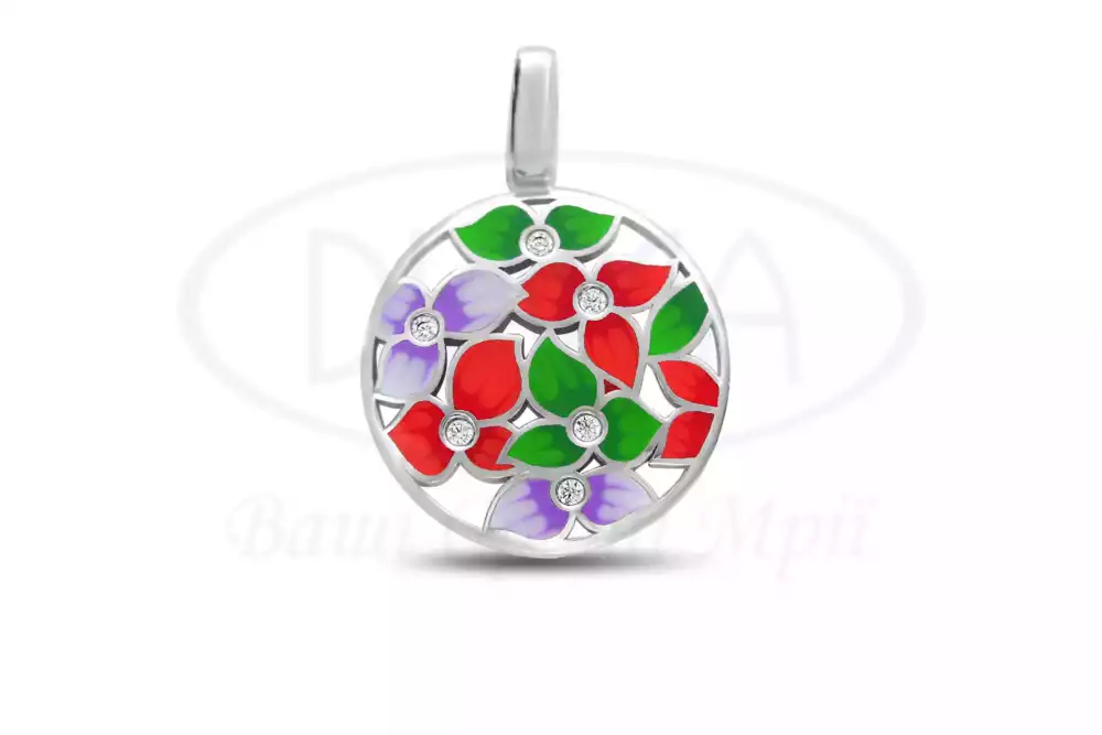 Підвіска срібна з Емаллю фото 1