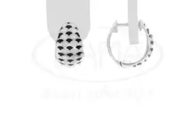 Сережки срібні з Емаллю