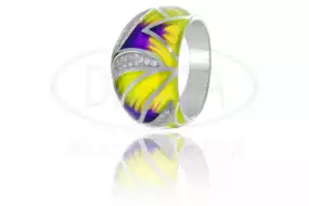 Каблучка срібна з Емаллю