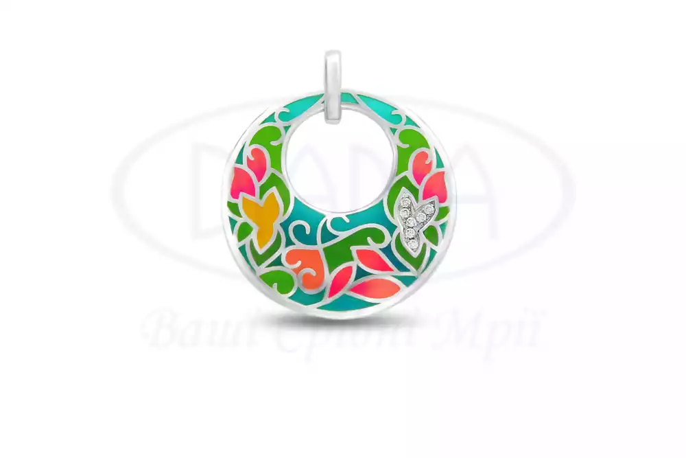 Підвіска срібна з Емаллю фото 1