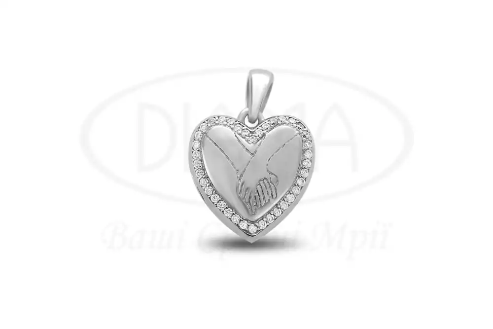 Срібна підвіска з Цирконом фото 1