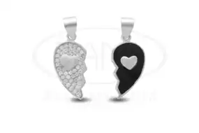 Срібна підвіска Серце