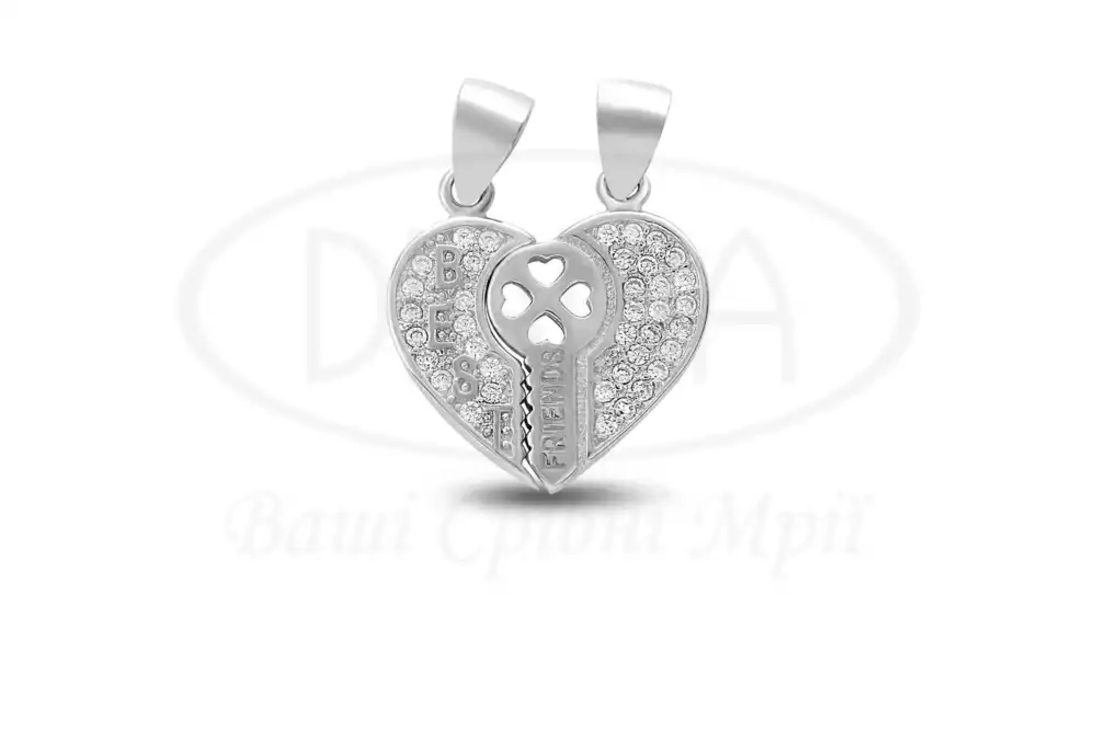 Срібна підвіска "BEST FRIENDS" фото 1