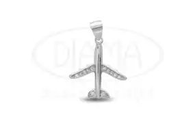 Срібна підвіска "Літак"