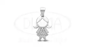 Срібна підвіска "Дівчинка"
