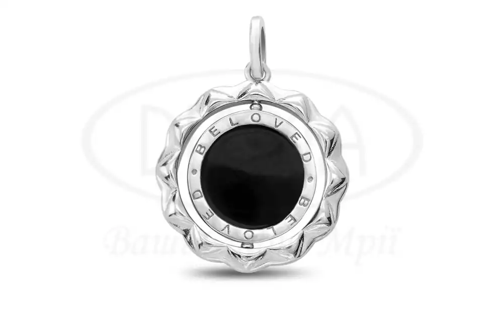 Срібна підвіска "Beloved" фото 2