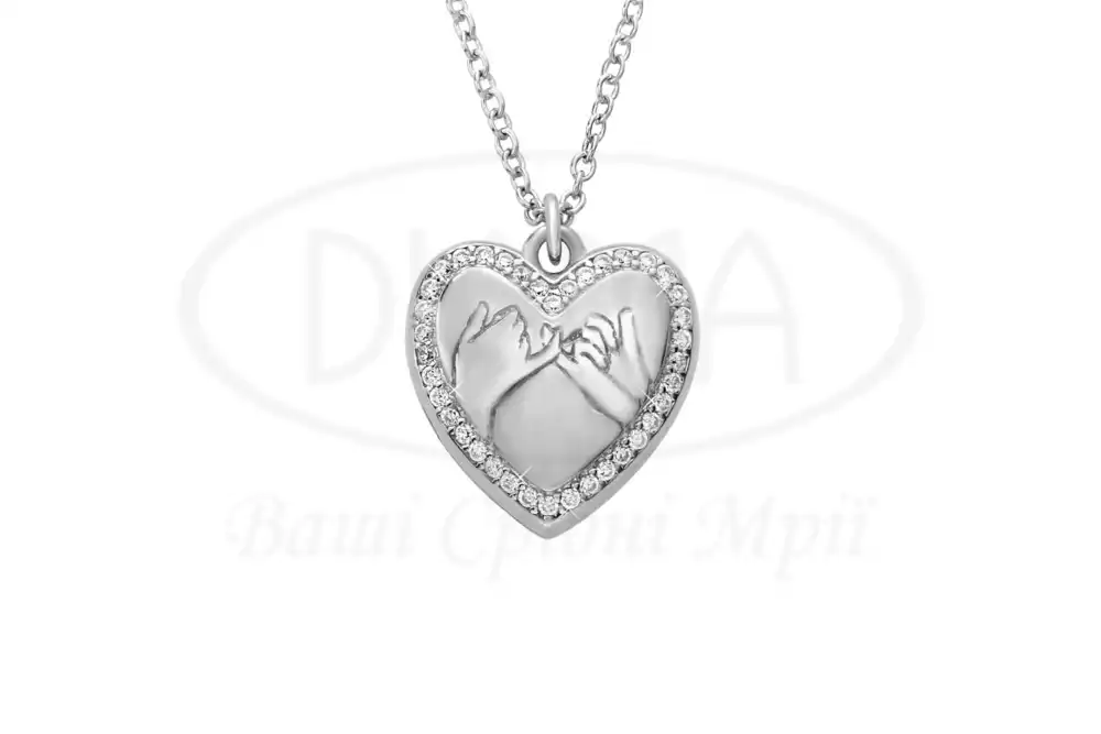 Срібне кольє з Цирконом фото 1