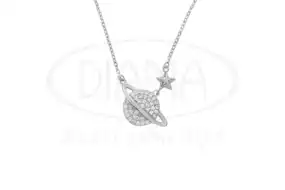 Срібне кольє