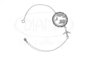 Срібний браслет "You mean the world to me"