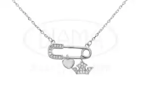 Срібне кольє