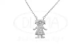 Срібне кольє