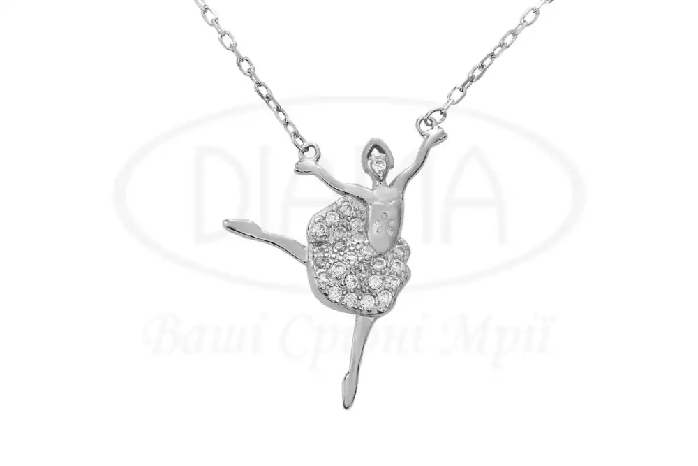 Срібне кольє "Балерина" фото 1
