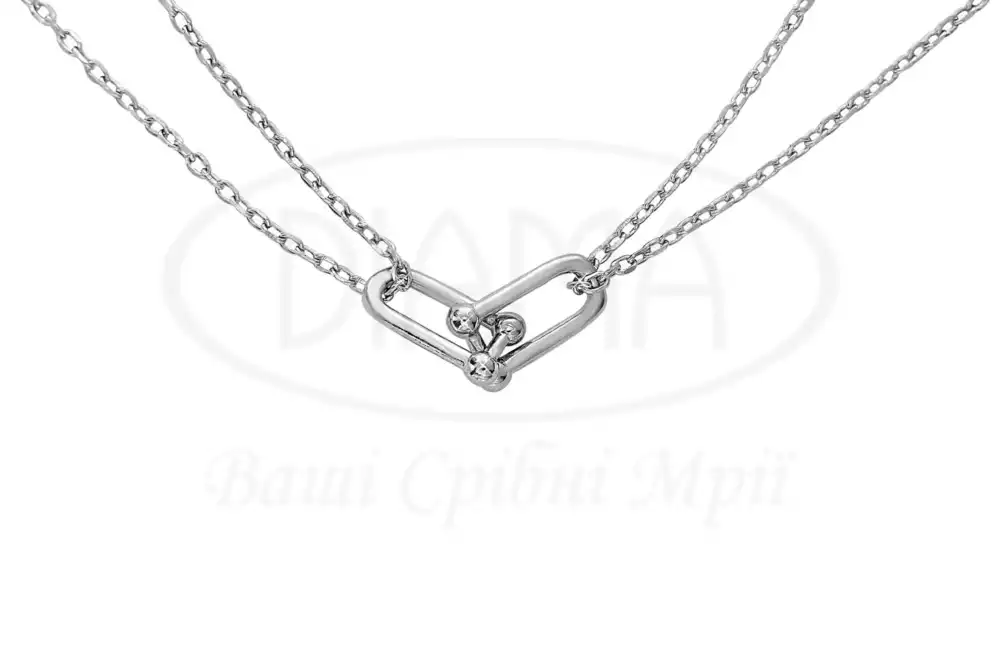 Срібне кольє фото 1