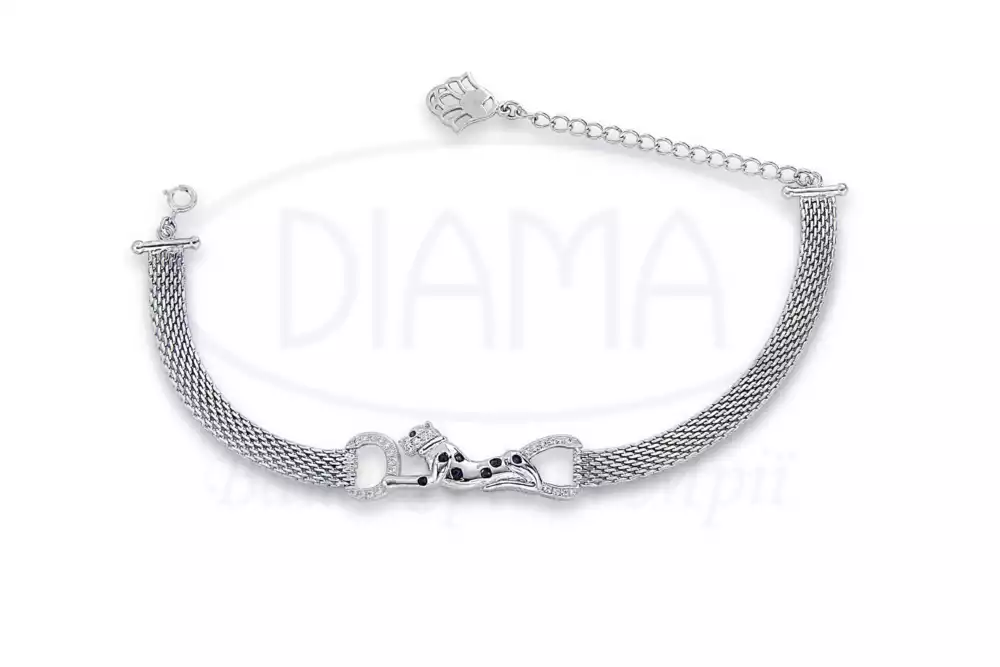 Браслет срібний "Пантера" фото 1