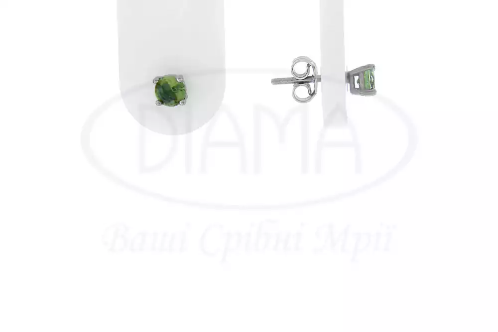 Срібні сережки з Султанітом фото 1