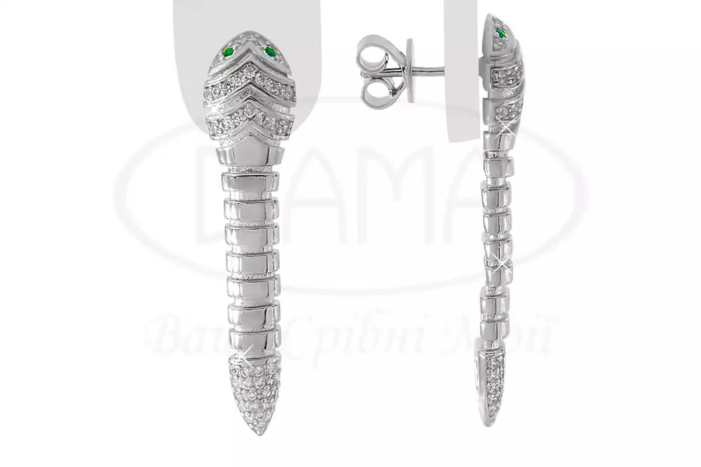 Срібні сережки фото 1