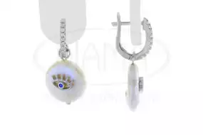 Сережки срібні з Перламутром