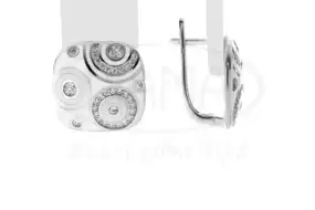 Сережки срібні з Емаллю