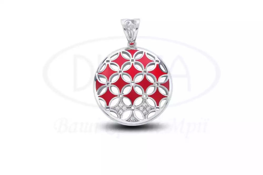 Підвіска срібна з Емаллю фото 1