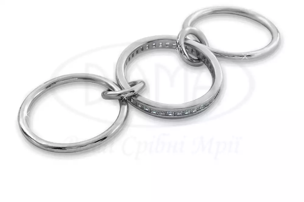 Каблучка срібна з Цирконом фото 2