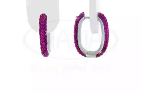 Сережки срібні з Цирконом