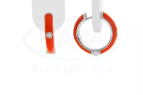 Сережки срібні з емаллю