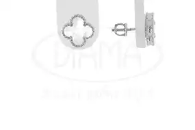 Сережки срібні "Клевер"