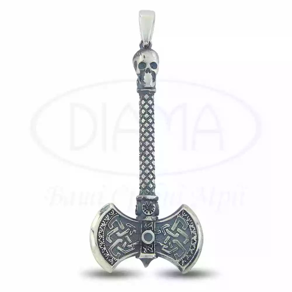 Срібна підвіска "Подвійна Сокира" фото 1