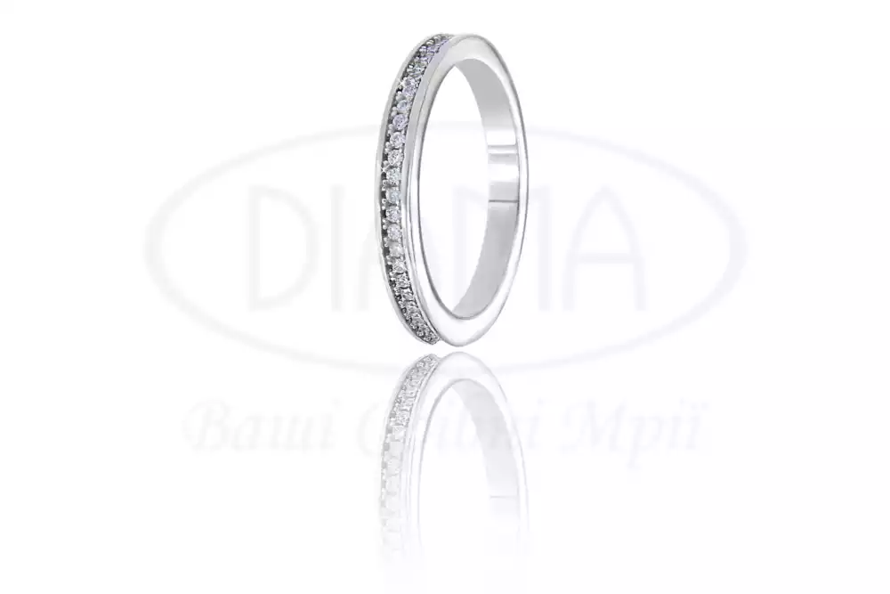 Каблучка срібна з Цирконом фото 1