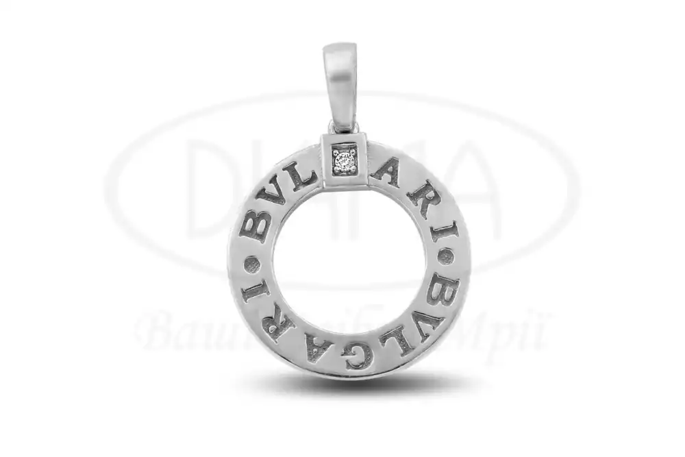 Срібна підвіска з цирконом фото 1