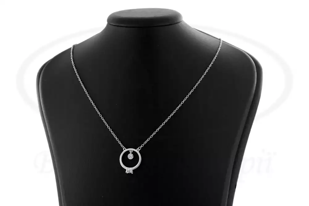 Срібне кольє "Каблучка" фото 1