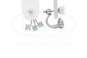 Срібні сережки з Перлиною