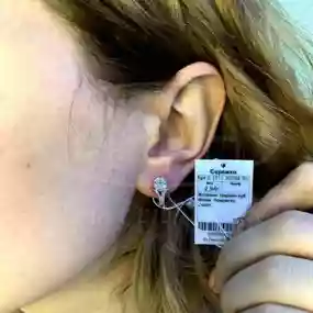 Срібні сережки