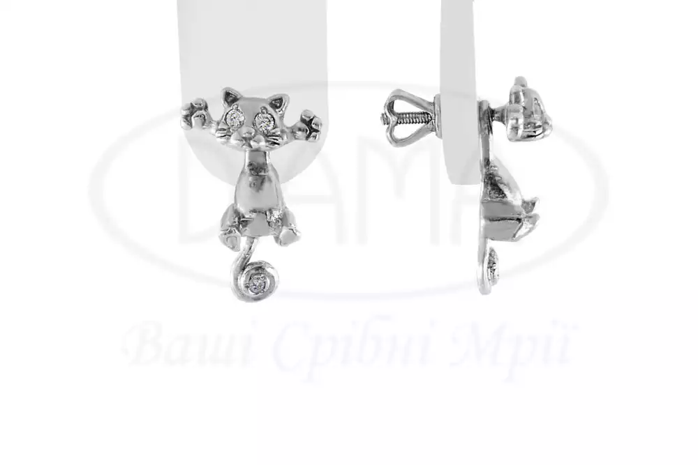 Срібні сережки фото 1