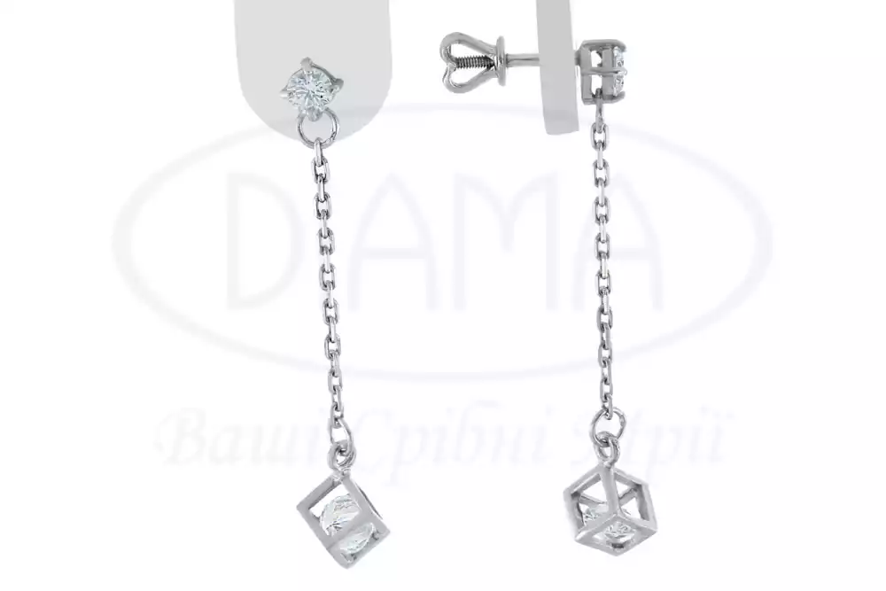 Срібні сережки фото 1