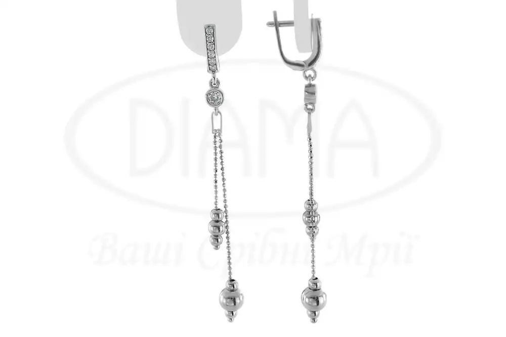 Срібні сережки "Кулька" фото 1