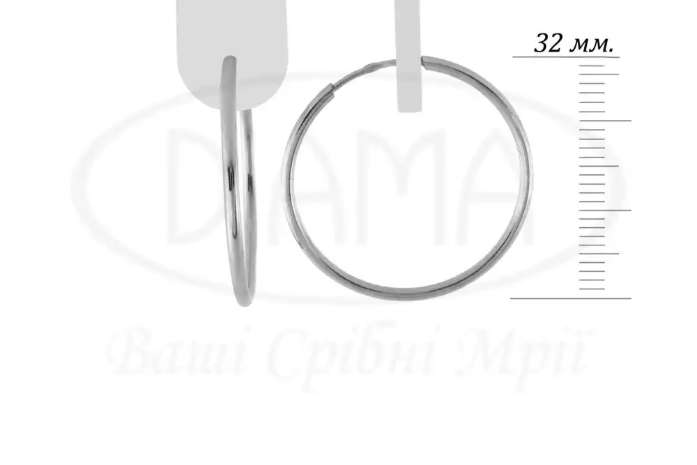 Сережки срібні фото 1