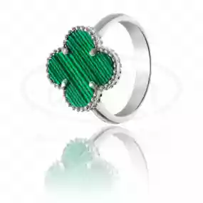 Срібна каблучка "Клевер"