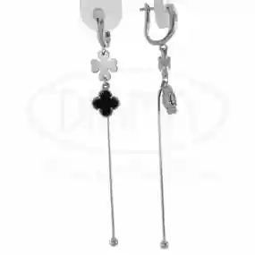 Сережки срібні "Клевер"