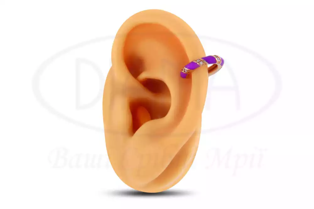 Срібна сережка фото 1